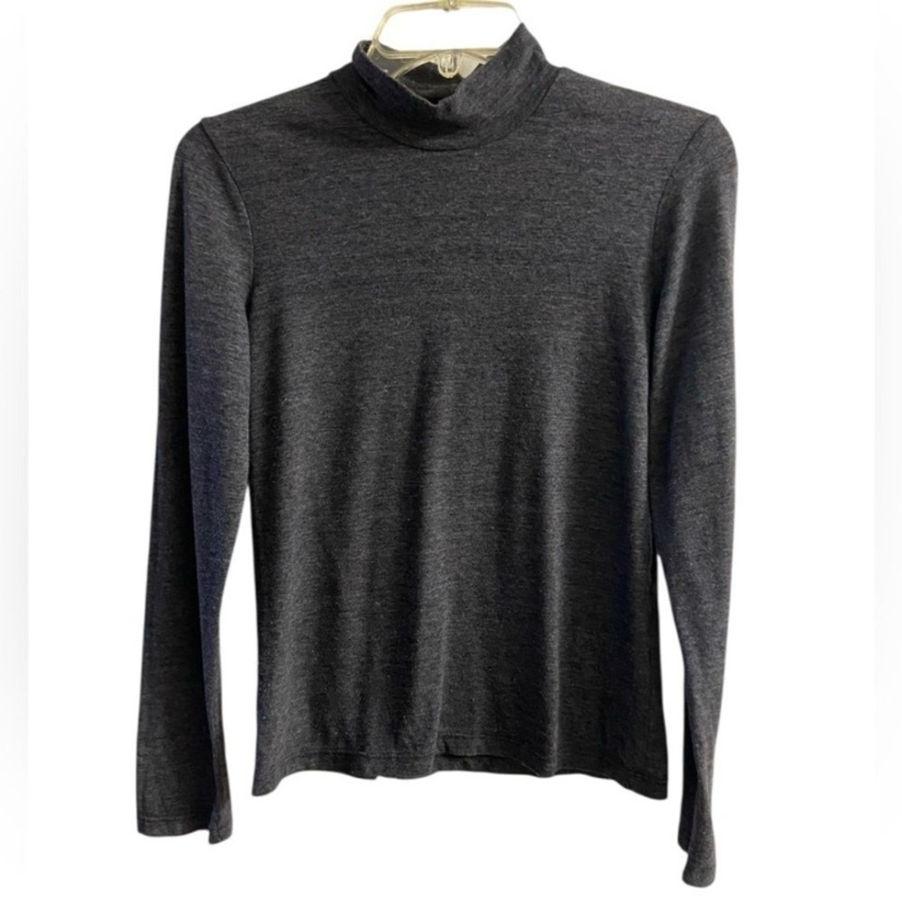 Marine Layer Charcoal mock neck top Medium
